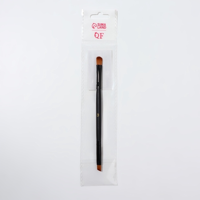 Кисть для макияжа, двусторонняя, 13,5 (+/- 1) см, цвет чёрный