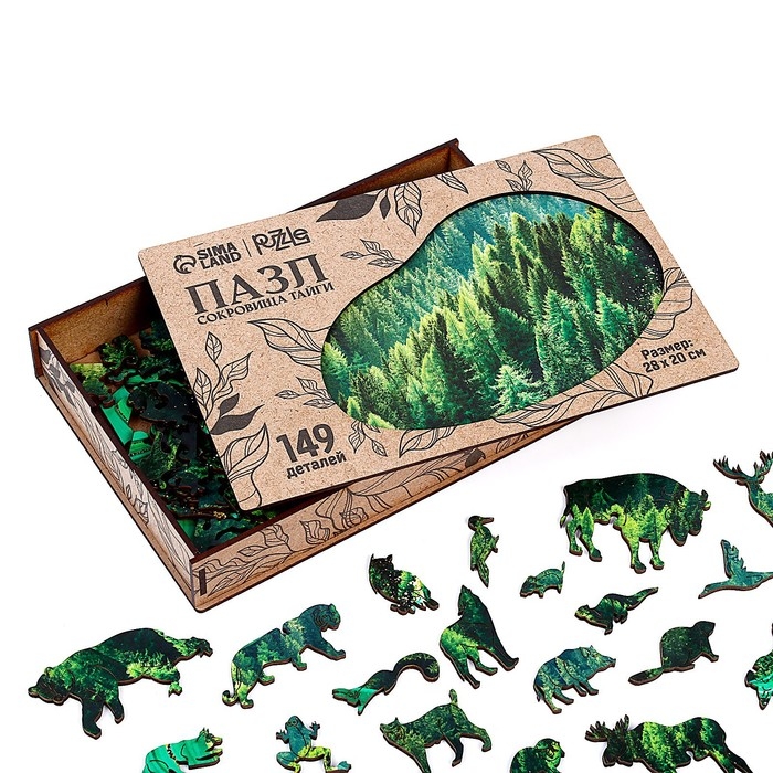Пазл деревянный фигурный &laquo;Сокровища тайги&raquo;, 149 элементов