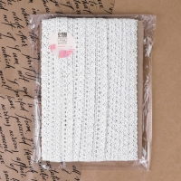 Кружево вязаное, 15 мм × 15 ± 1 м, цвет белый Кружево вязаное, 15 мм × 15 ± 1 м, цвет белый