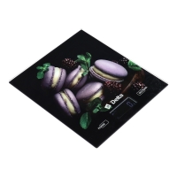 Весы кухонные DELTA KCE-65, электронные, до 5 кг, рисунок "Ягодные макарони"