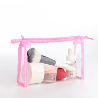 Набор косметичек 2 в 1 на молнии, цвет розовый Набор косметичек 2 в 1 на молнии, цвет розовый