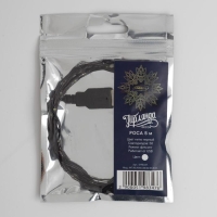 Гирлянда &laquo;Нить&raquo; 5 м роса, IP20, чёрная нить, 50 LED, свечение белое, USB