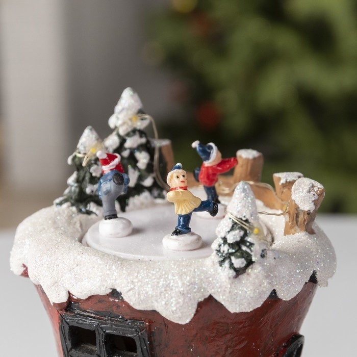 Светодиодная фигура «Эльфийский сапог» 15 × 17 × 12 см, полистоун, батарейки АААх3 (не в комплекте), свечение тёплое белое Светодиодная фигура «Эльфийский сапог» 15 × 17 × 12 см, полистоун, батарейки АААх3 (не в комплекте), свечение тёплое белое