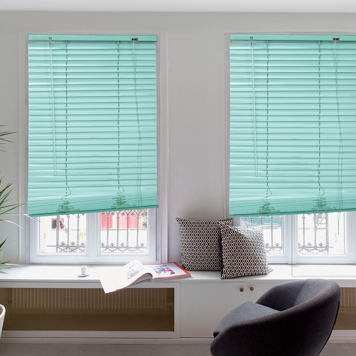 Жалюзи горизонтальные 60&times;160 см, цвет европейский зелёный