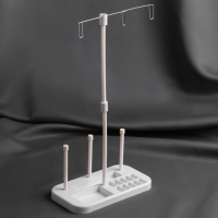 Органайзер-стойка для ниток, на подставке, 20,7 &times; 10,8 &times; 36,5 см, цвет голубой/белый