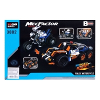 Конструктор с инерционным механизмом &laquo;Мотоцикл&raquo;, 284 детали