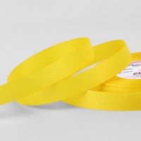 Лента репсовая, 15 мм, 23 &plusmn; 1 м, цвет жёлтый №15