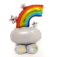Шар фольгированный 40" &laquo;Радуга на подставке&raquo;, под воздух