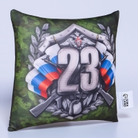 Подушка-антистресс декоративная &laquo;23&raquo;, хаки
