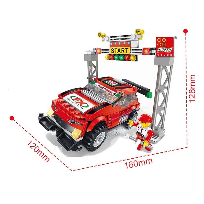 Конструктор Гонка «Тачка», 255 деталей Конструктор Гонка «Тачка», 255 деталей