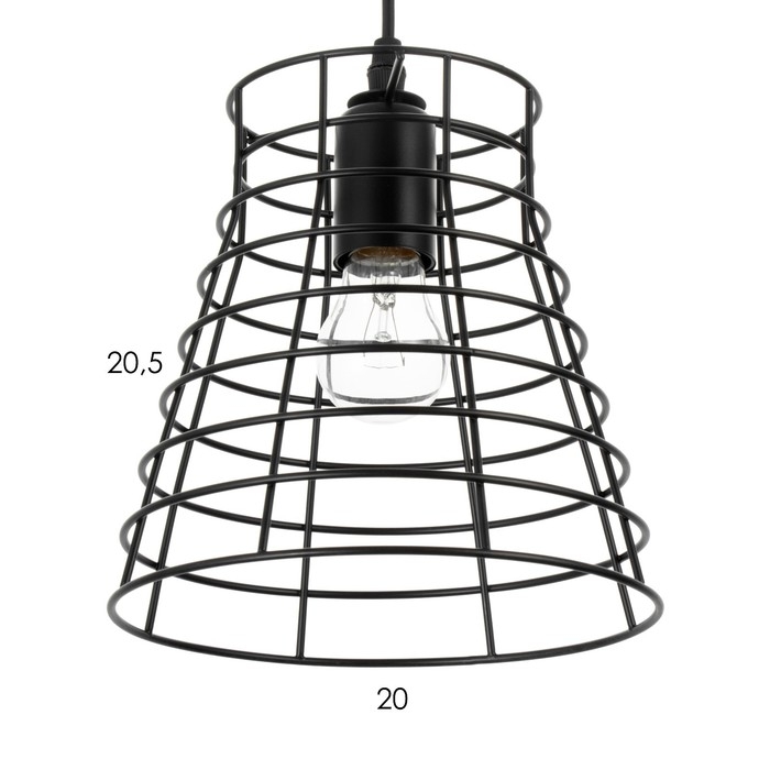 Светильник BayerLux Светильник BayerLux "Крона" Е27 40Вт черный 20х20х18-118см