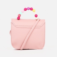 Сумка детская для девочки на магните, цвет розовый