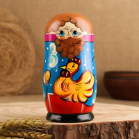 Матрёшка &laquo;Курочка Ряба&raquo;, сюжетная, 5 кукольная, 13,5 - 15 см., микс