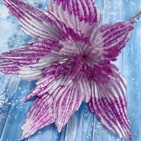 Декор "Холодный цветок" 30х20 см, сиреневый блеск Декор "Холодный цветок" 30х20 см, сиреневый блеск