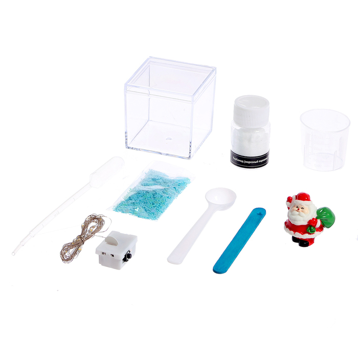 Набор для опытов &laquo;Снежный ночник: Дед Мороз&raquo;, своими руками
