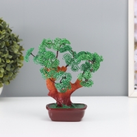 Сувенир бонсай полистоун, металл "Дерево счастливой жизни" зелёное 8х17х16 см Сувенир бонсай полистоун, металл "Дерево счастливой жизни" зелёное 8х17х16 см