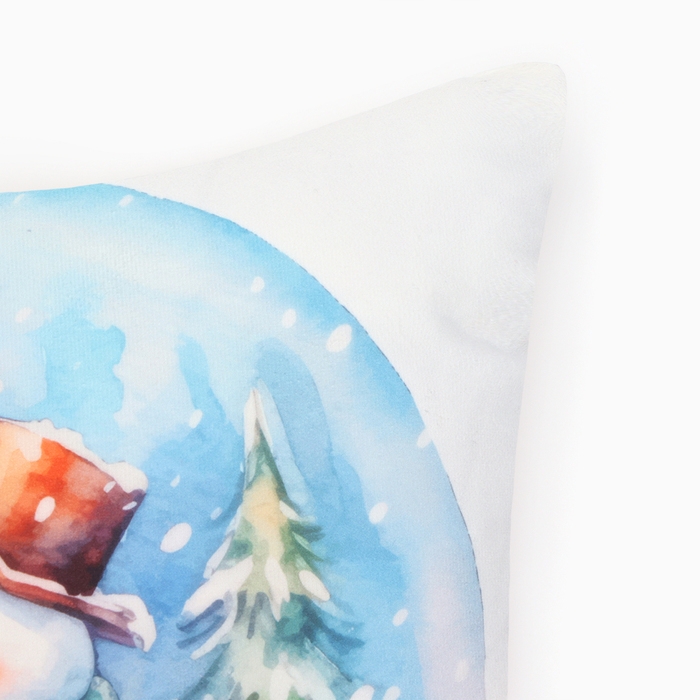 Новый год. Чехол на подушку Этель Новый год. Чехол на подушку Этель "Снеговик" 40х40см,100% п/э