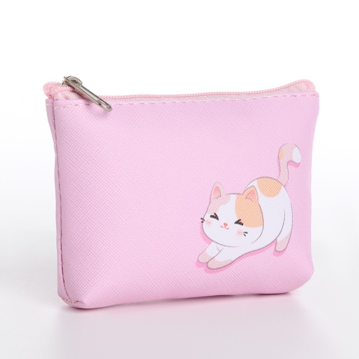 Кошелек детский, цвет микс Кошелек детский, цвет микс "Добрый котик", 11*7 см микс