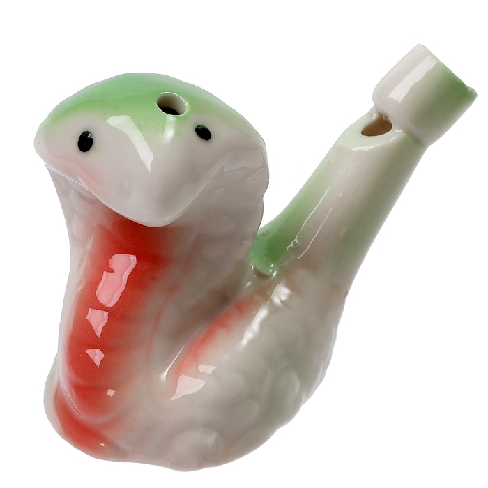 Свистулька керамическая &laquo;Змея&raquo;, 3,5 &times; 7 &times; 5 см