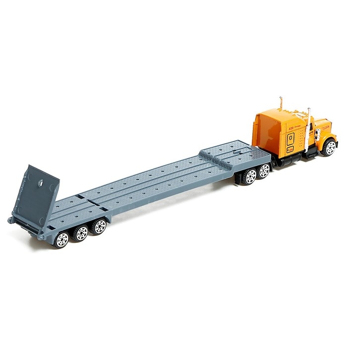 Игровой набор из металла &laquo;Строительная техника&raquo;, в комплекте дорожные знаки и техника