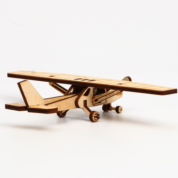 Деревянный конструктор. Cборная модель &laquo;Спортивный самолёт&raquo; 18 деталей