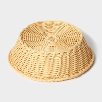 Корзинка для подачи Доляна «Ваниль», 21×21×6,5 см, цвет молочный Корзинка для подачи Доляна «Ваниль», 21×21×6,5 см, цвет молочный