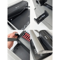 Брошюровщик для пластиковой пружины Гелеос, перфорация до 22 листов, переплетение до 500 листов Брошюровщик для пластиковой пружины Гелеос, перфорация до 22 листов, переплетение до 500 листов