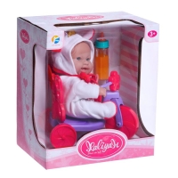 Пупс &laquo;Малыш&raquo; на велосипеде с аксессуарами