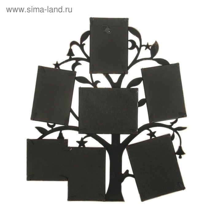 Фоторамка на 7 фото 7х7 см, 7х10 см, 8х10 см Фоторамка на 7 фото 7х7 см, 7х10 см, 8х10 см "Дерево желаний" бронза 36х31 см