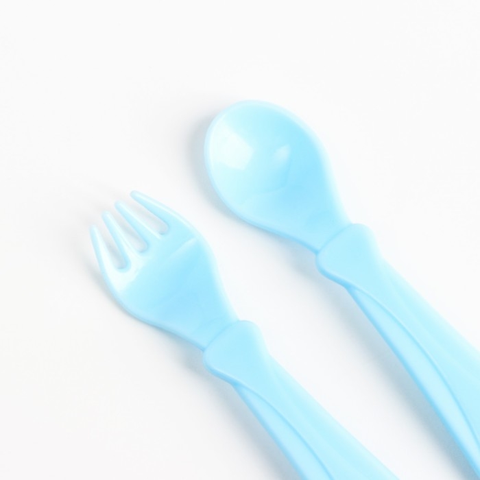 Набор детской посуды &laquo;Джентельмен&raquo;, тарелка на присоске 250мл, вилка, ложка