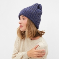 Шапка женская MINAKU овер one size 52-58 синий Шапка женская MINAKU овер one size 52-58 синий