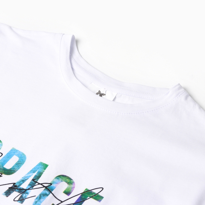 Футболка мужская "SPACE", цвет белый, размер 56