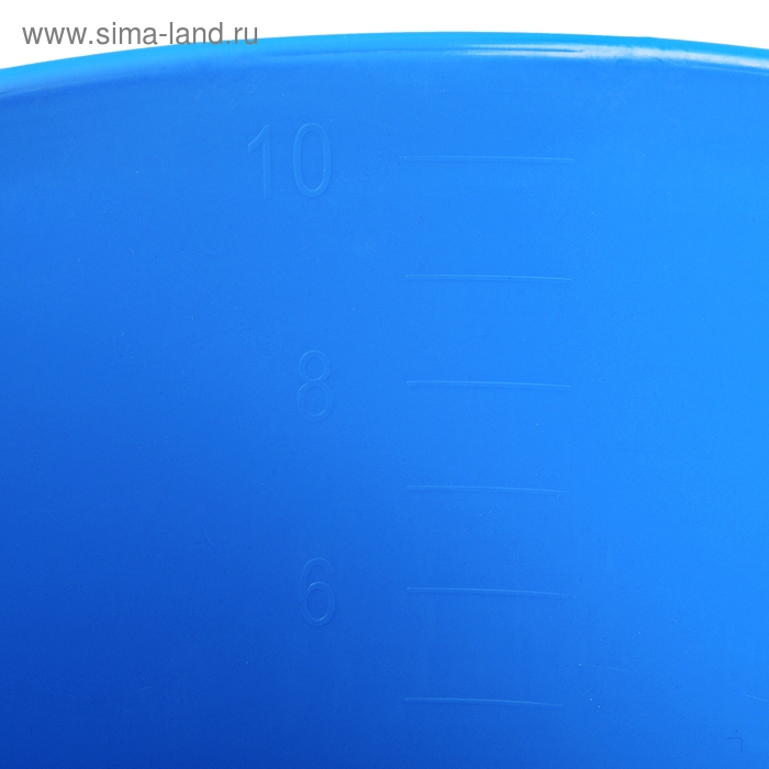 Ведро с крышкой и мерной шкалой, с утолщённой стенкой, 10 л, цвет МИКС