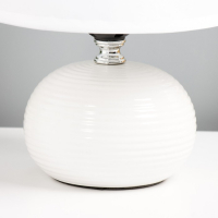 Лампа настольная Е27 25W "Саленто белая" 18х18х25 см RISALUX