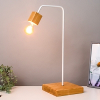 Лампа настольная "Хью-2" коричневый/белый 20х20х55см RISALUX Лампа настольная "Хью-2" коричневый/белый 20х20х55см RISALUX