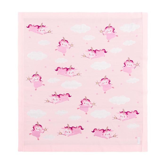 Вязаный плед Вязаный плед "Крошка Я" Котик, 90х90 см