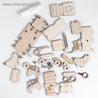 Деревянный конструктор &laquo;Мусоровоз&raquo;, 37 деталей, 15х5,5х6 см