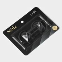 Крючки самоклеящиеся Stölz «Круг», 2 шт, цвет чёрный Крючки самоклеящиеся Stölz «Круг», 2 шт, цвет чёрный