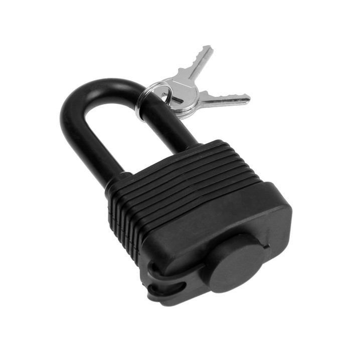 Замок навесной LOCKLAND, 50 мм, влагозащищенный, длинная дужка, 2 ключа, цвет черный Замок навесной LOCKLAND, 50 мм, влагозащищенный, длинная дужка, 2 ключа, цвет черный