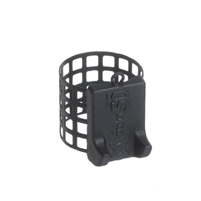 Груз-кормушка металлическая X-FEEDER ME BATMAN M PERFO, цвет Matt Black, 50 г, 30 мл