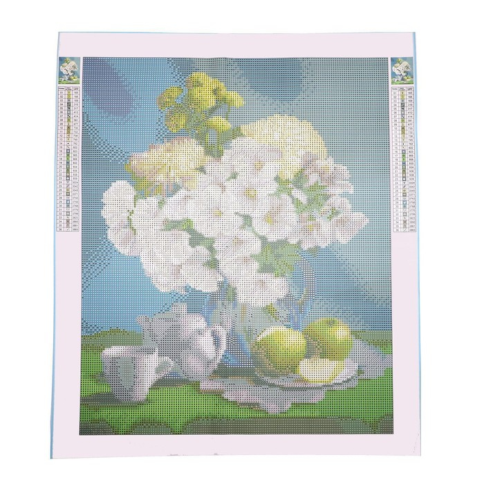 Алмазная мозаика с полным заполнением на холсте &laquo;Натюрморт&raquo;, 40 х 50 см