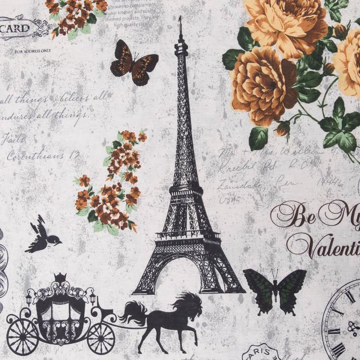 Постельное бельё "Этель" 2 сп. Парижские сезоны175х215 см, 200х220 см, 70х70 см - 2 шт., 100% хлопок, бязь 125 г/м&sup2;