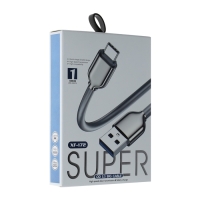 Кабель Lightning - USB, 6 A, оплётка PVC, 1 метр, чёрный