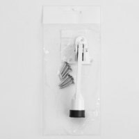 Фиксатор дверной "АЛЛЮР" КН-130 WW, "козья ножка", белый Фиксатор дверной "АЛЛЮР" КН-130 WW, "козья ножка", белый