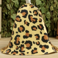 Шапка для бани Леопардовый принт Шапка для бани Леопардовый принт