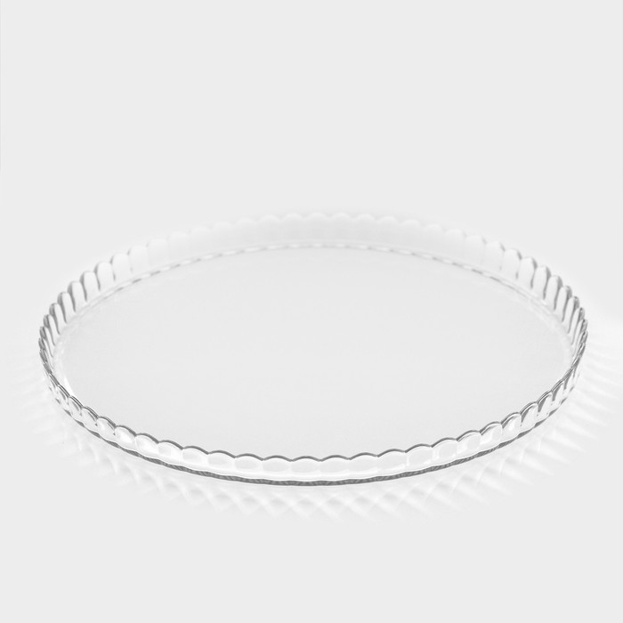 Блюдо стеклянное Patisserie, d=24 см, цвет прозрачный Блюдо стеклянное Patisserie, d=24 см, цвет прозрачный