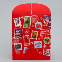 Складная коробка под маленький торт «Новогодний подарок», 15 х 15 х 18 см, Новый год Складная коробка под маленький торт «Новогодний подарок», 15 х 15 х 18 см, Новый год