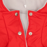 Комбинезон зимний для животных, S (ДС 20-22, ОГ 32-34 см, ОШ 26 см), красный