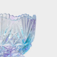 Сахарница стеклянная Доляна &laquo;Сумерки&raquo;, 250 мл, 10&times;12,5 см, с крышкой