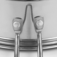 Пароварка-яйцеварка из нержавеющей стали &laquo;Вейлер&raquo;, 18&times;22 см, стеклянная крышка, цвет хромированный